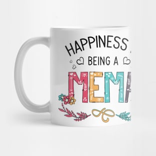 Happiness Is Being A Mema Wildflowers Valentines Mothers Day Mug